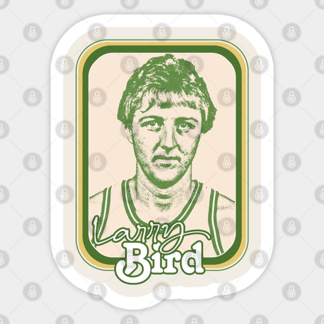 Larry Bird / Retro Basketball Fan Design Sticker by DankFutura